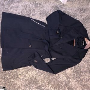 Express Navy Blue Trench Coat
